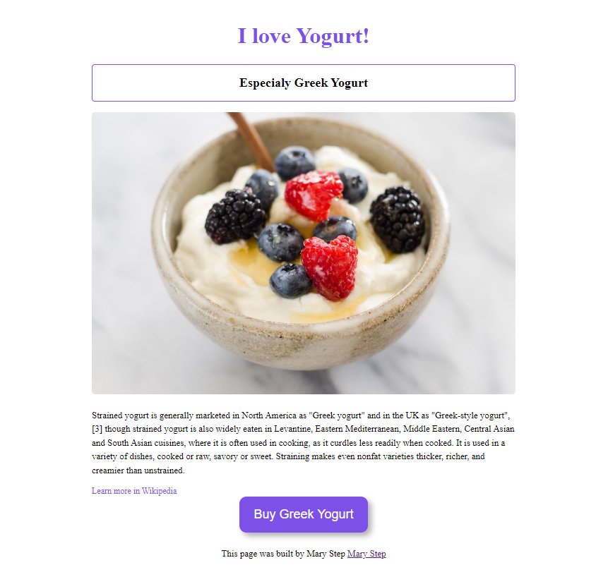 very simple yogurt project